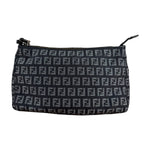 Fendi Black Zucca Vintage Pouch