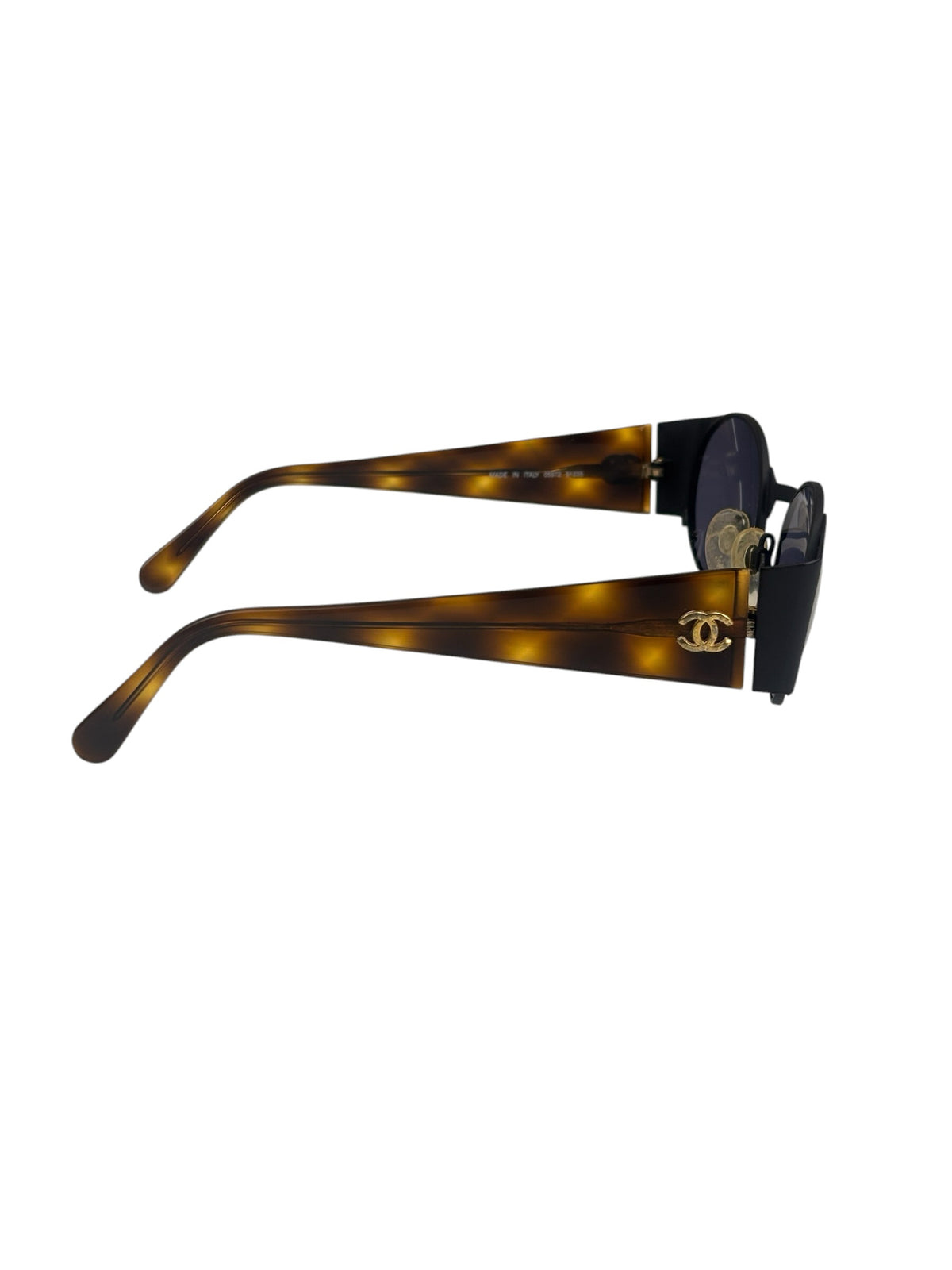 Chanel Tortoise-Shell Oval Sunglasses RX