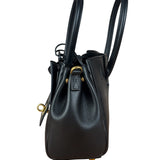 Balenciaga Black Leather Mini Bel Air Carry All Two-Way Bag