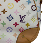 Louis Vuitton White Murakami Greta Hobo Shoulder Bag