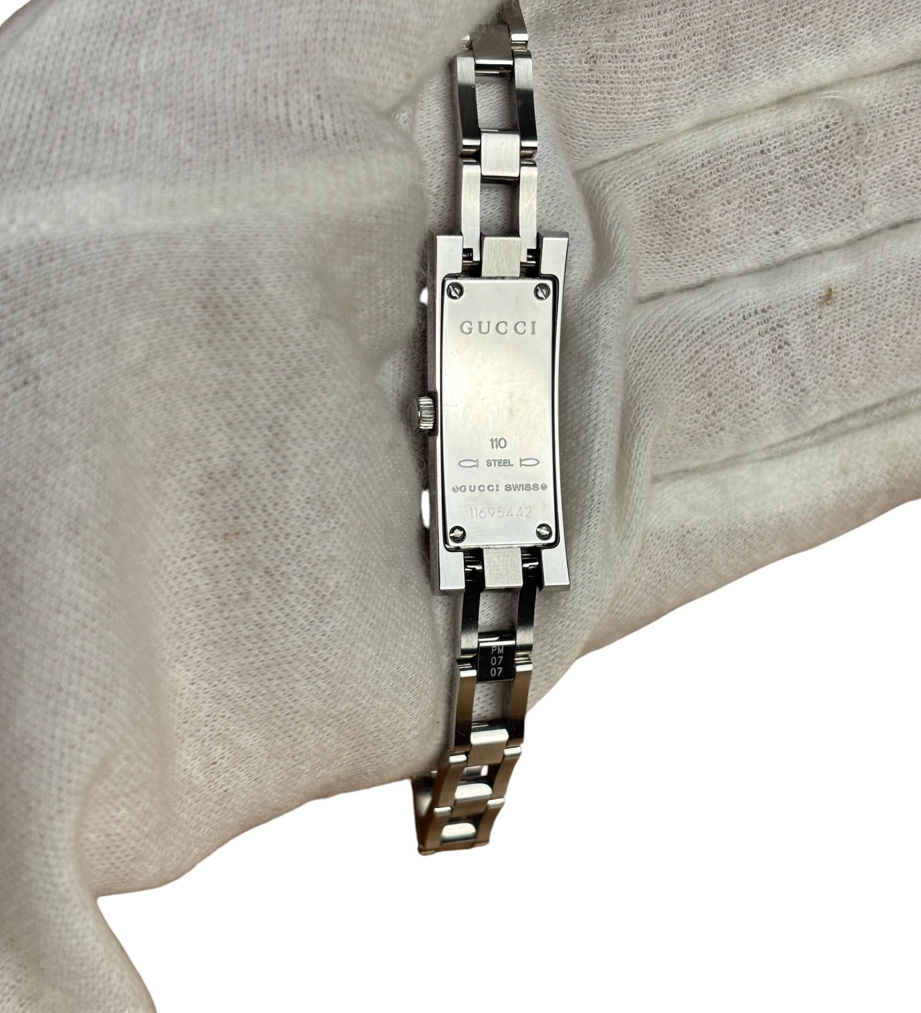 Gucci 110 Rectangular Dial Link Bracelet
