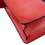 Gucci Red Leather Sylvie Shoulder Bag