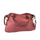 Balenciaga Pink Lambskin Velo Moto Two-Way Bag