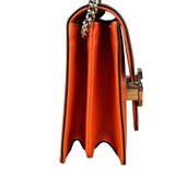 Gucci Orange Leather G Dollar Interlocking Small Shoulder Bag