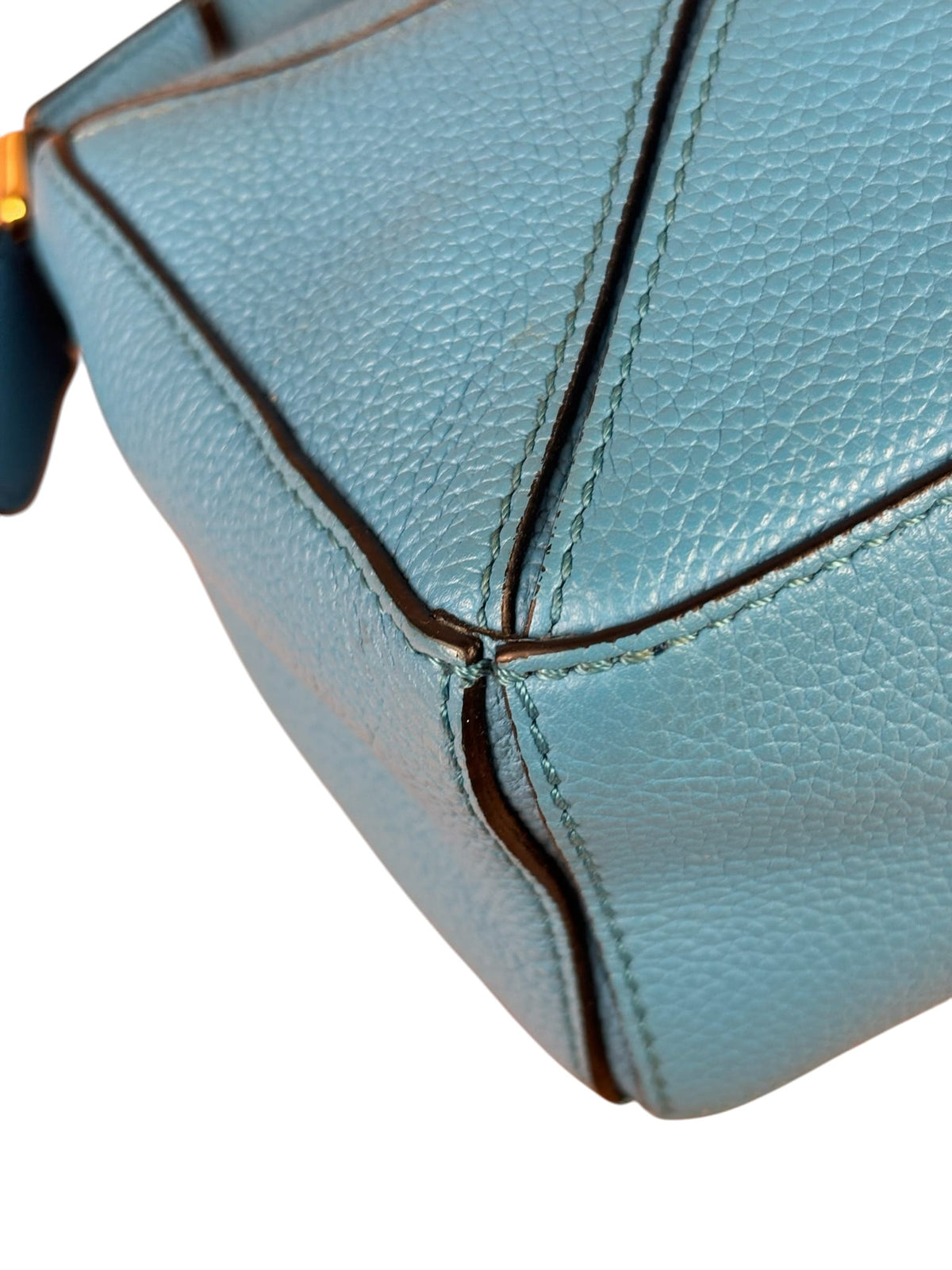 Loewe Blue Leather Puzzled Small Two-Way Bag