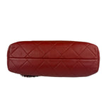 Chanel Red Qulited Leather Flap Shoulder Bag 2011