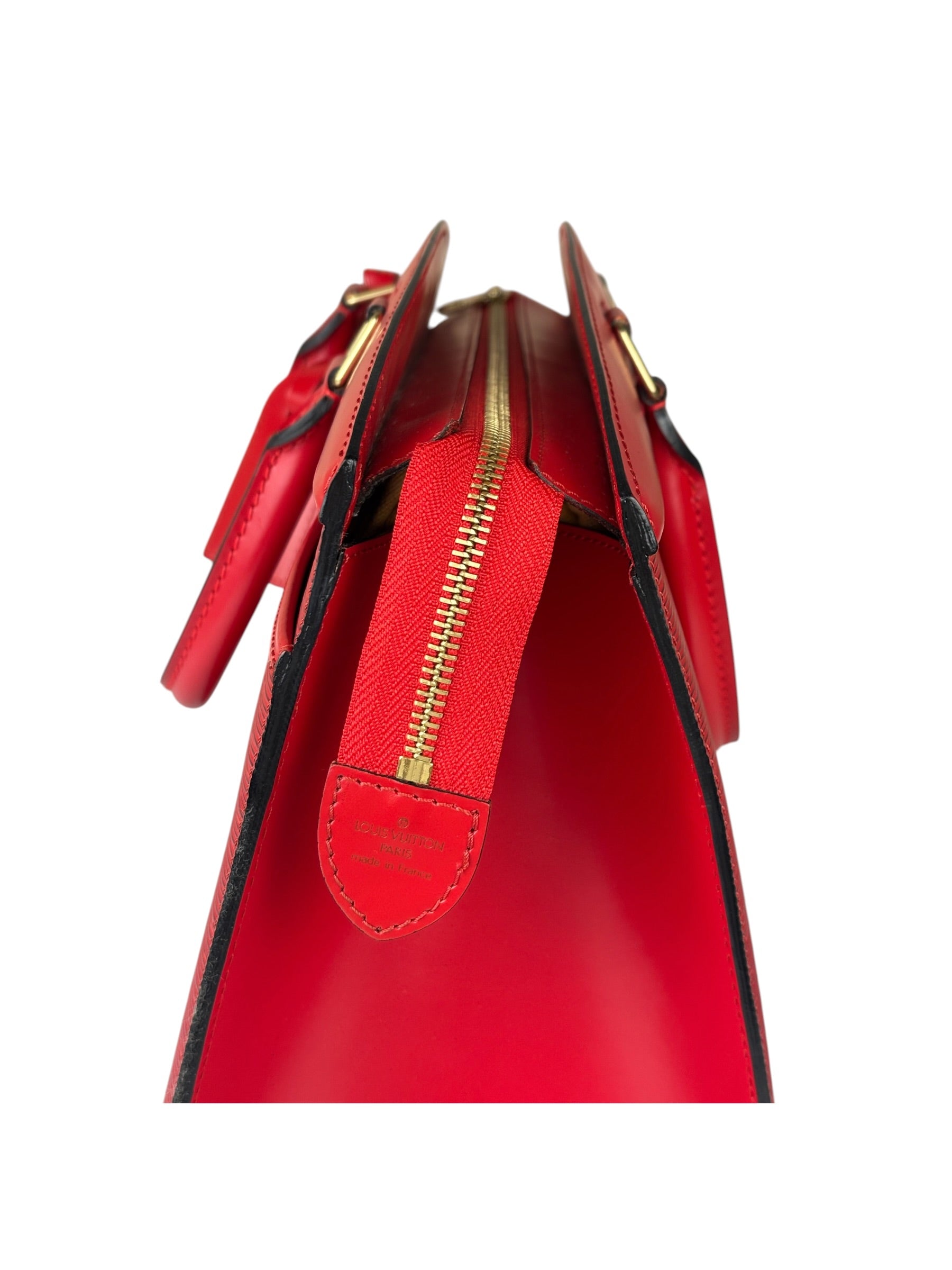 Louis Vuitton Vintage Castillian Red Epi Leather Riviera Handbag