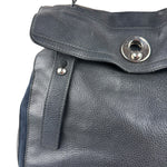 Saint Laurent Vintage Black Leather Top Handle Bag