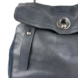 Saint Laurent Vintage Black Leather Top Handle Bag