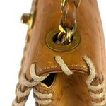 Chanel Brown Leather Western Embossed CC Flap Bag