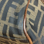 Fendi Vintage Leather Trim Zucca Etnico/Du Jour Tote Bga