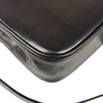 Ferragamo Black Leather Flap Mini Shoulder Bag