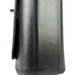 Chanel Black Leather Mademoiselle Accordion Flap Bag 2000