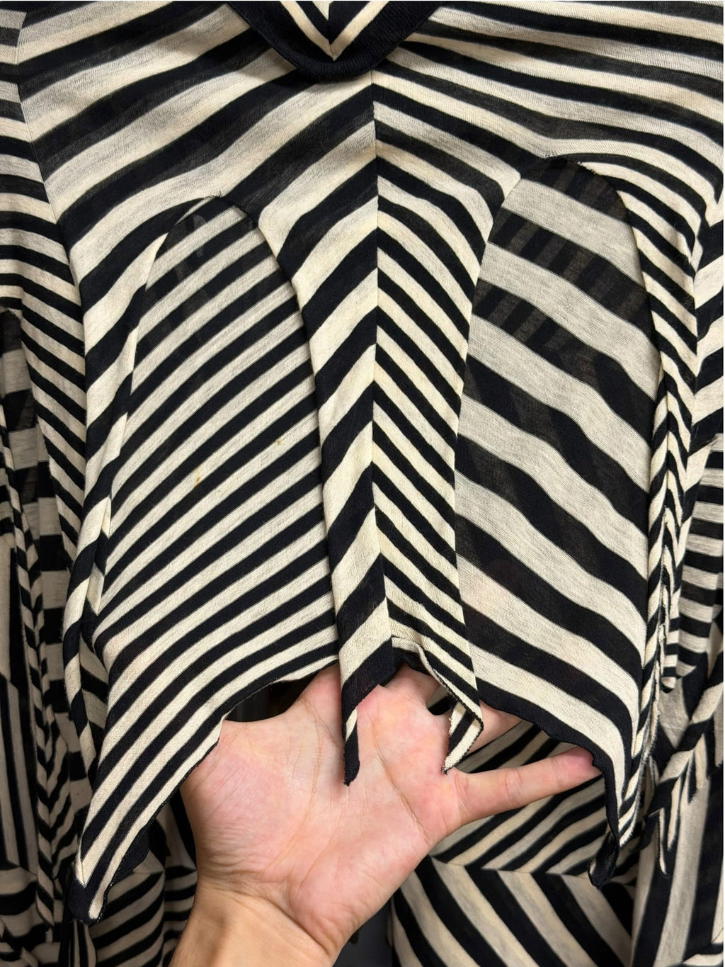 Issey Miyake Féte Striped Cotton Shawl