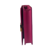 Versace Pink Leather Greca Goddess Flap Wallet-On-Chain