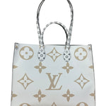 Louis Vuitton Khaki/Green OnTheGo GM Tote