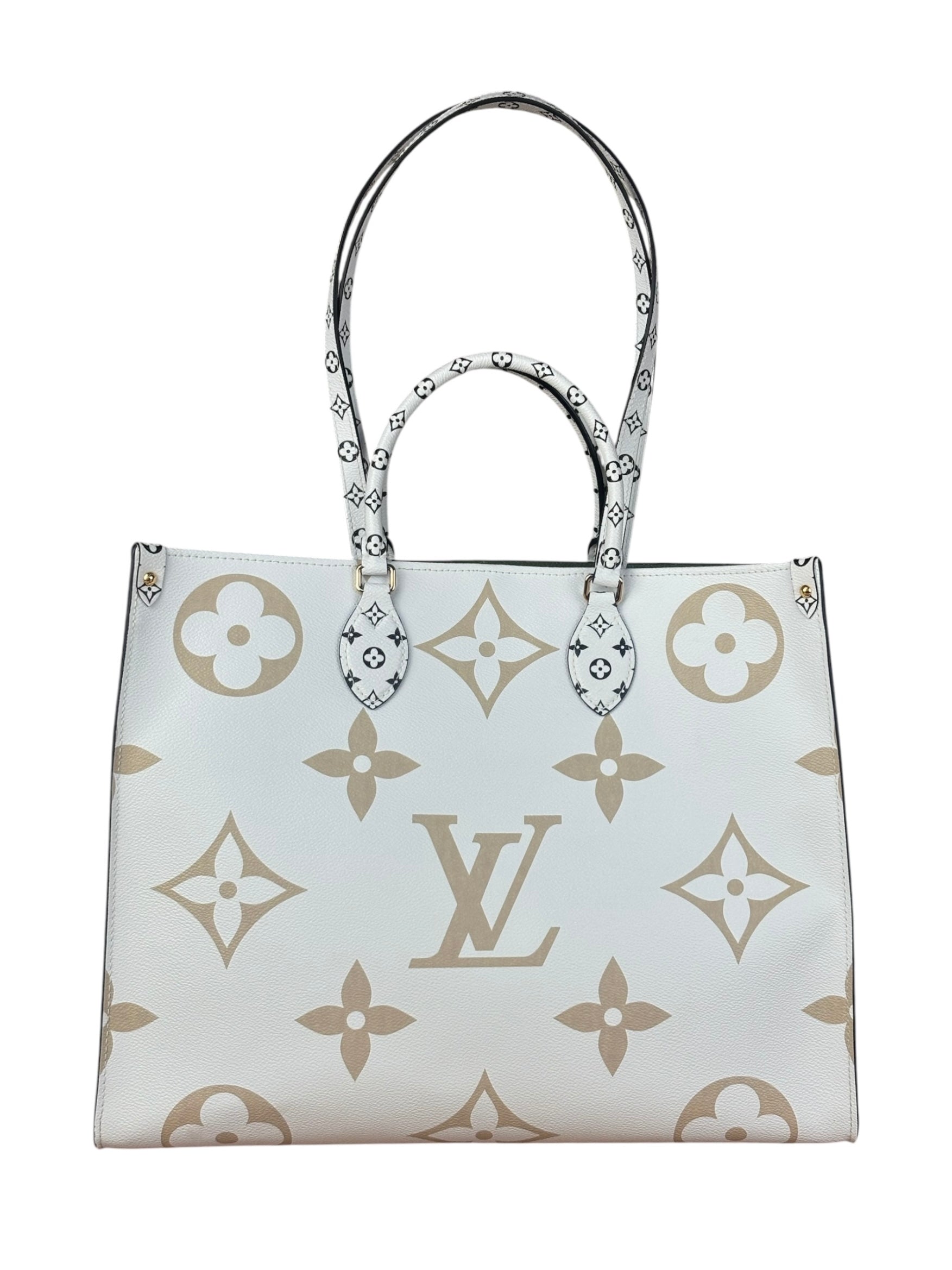 Louis Vuitton Khaki/Green OnTheGo GM Tote