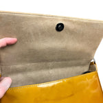 Chanel Vintage East West Patent Flap Bag