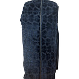 Bottega Veneta Vintage Blue Leopard Chenille Shoulder/Hand Bag