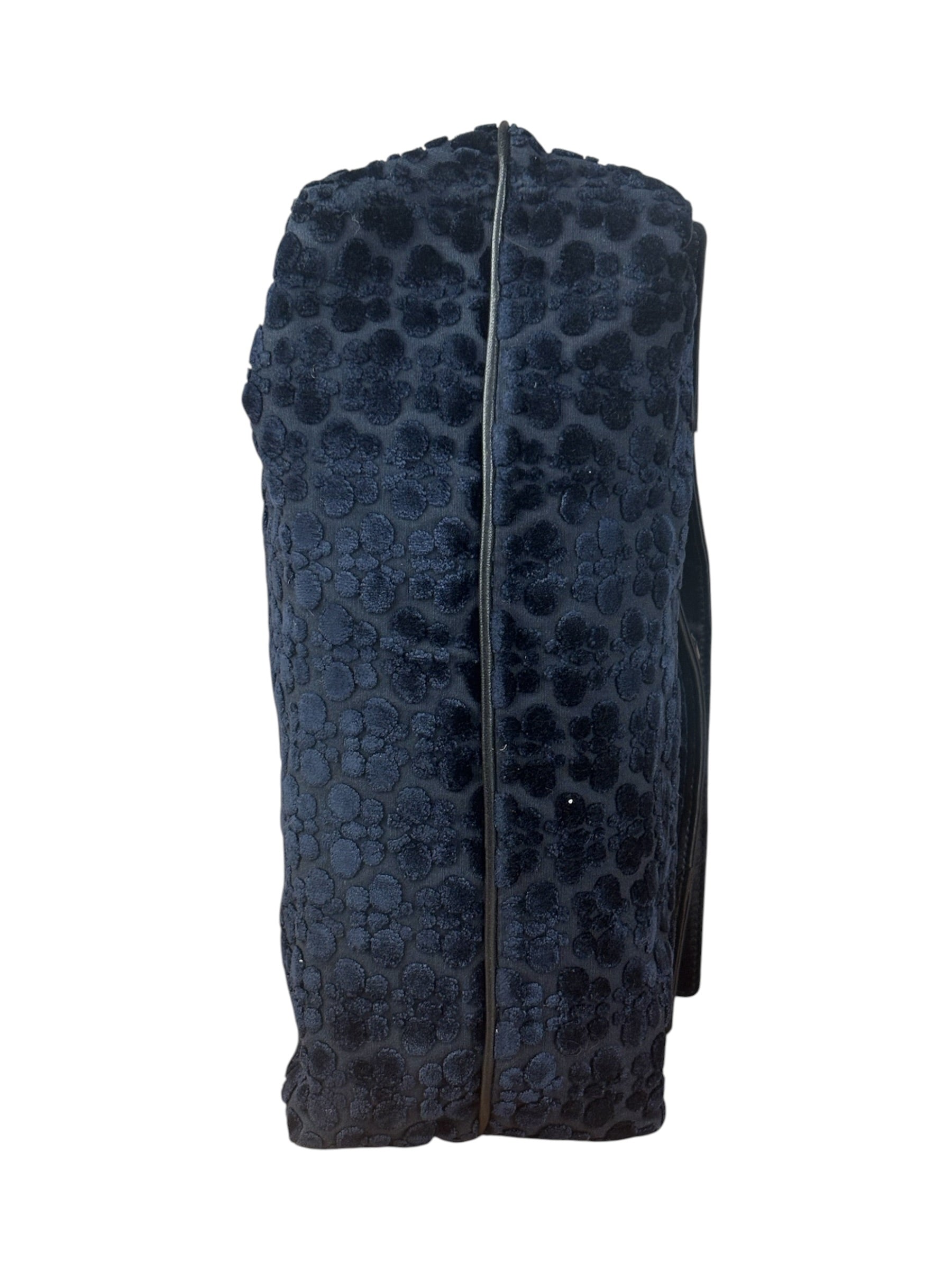 Bottega Veneta Vintage Blue Leopard Chenille Shoulder/Hand Bag