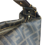 Fendi Vintage Two-Tone Leather Zucchino Messenger/Shoulder Bag