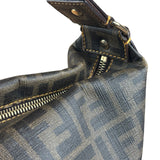Fendi Vintage Two-Tone Leather Zucchino Messenger/Shoulder Bag
