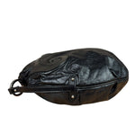 Fendi Vintage Black Leather Oyster Hobo Bag