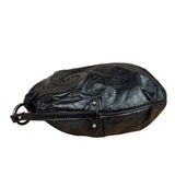 Fendi Vintage Black Leather Oyster Hobo Bag