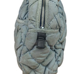 Chanel Grey/Black Quilted Nylon Bubble Shoulder Bag 2009