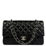 Chanel Black Quilted Leather Classic Medium Double Flap Bag 2017
