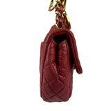 Chanel Red Quilted Leather Timeless Valentine Flap Bag 2009