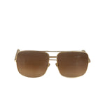 Celine Gold Tone Square Aviator Sunglasses CL41808/S