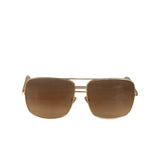 Celine Gold Tone Square Aviator Sunglasses CL41808/S