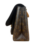Louis Vuitton Black Leather/ Monogram Marignan 2Way Bag