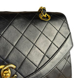 Chanel Vintage Black Quilted Diana Shoulder Bag 1986-1988