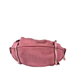 Salvatore Ferragamo Pink Nylon/Leather Bowler Bag