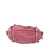 Salvatore Ferragamo Pink Nylon/Leather Bowler Bag