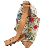 Gucci Vintage Leather/Canvas Blooms Crossbody