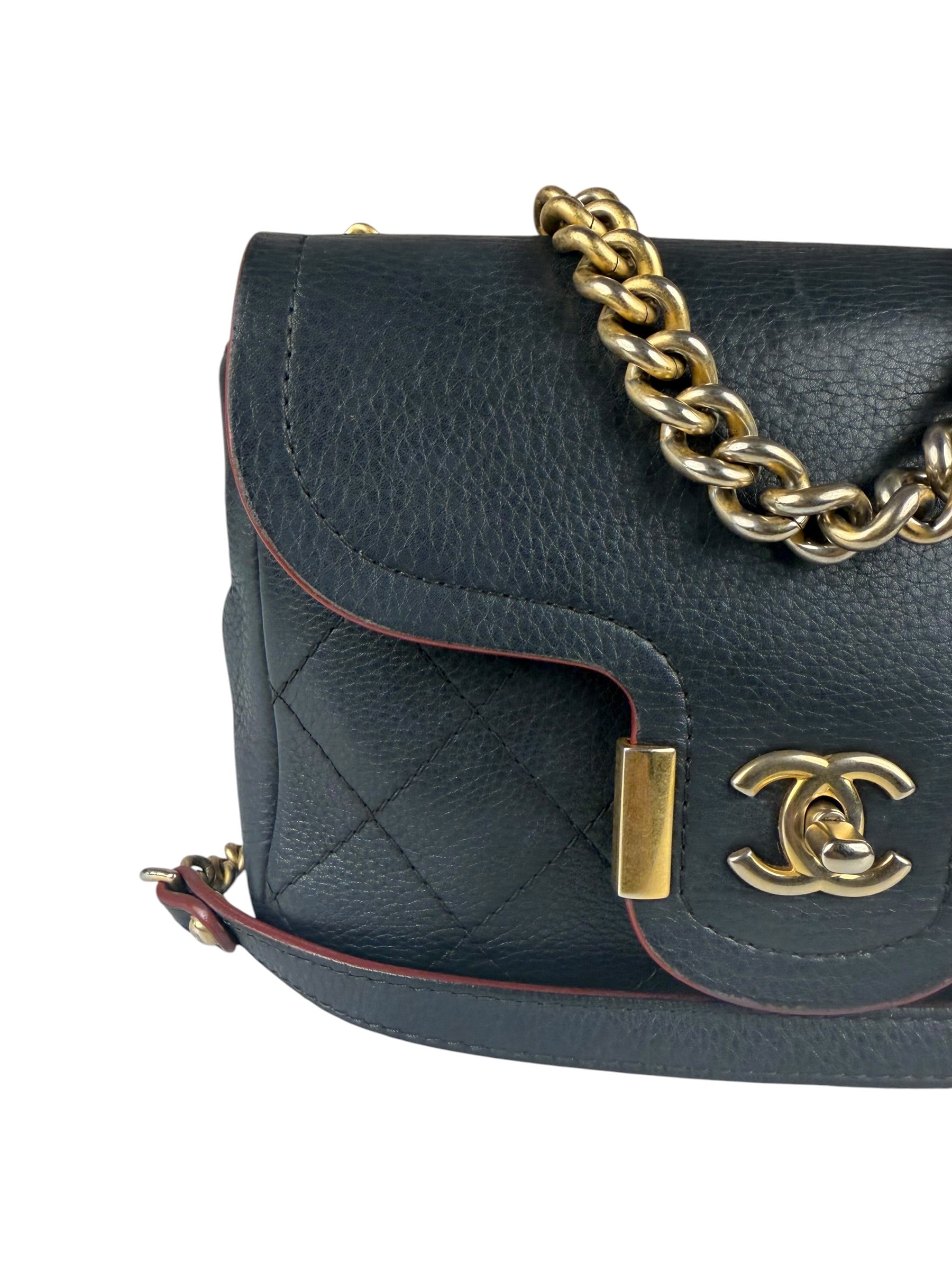 Chanel Black Quilted Archi Chic Flap Bag 2017