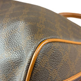 Bally Vintage Leather Coated Monogram Handbag