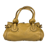 Chloe Yellow Leather Paddington Shoulder Bag