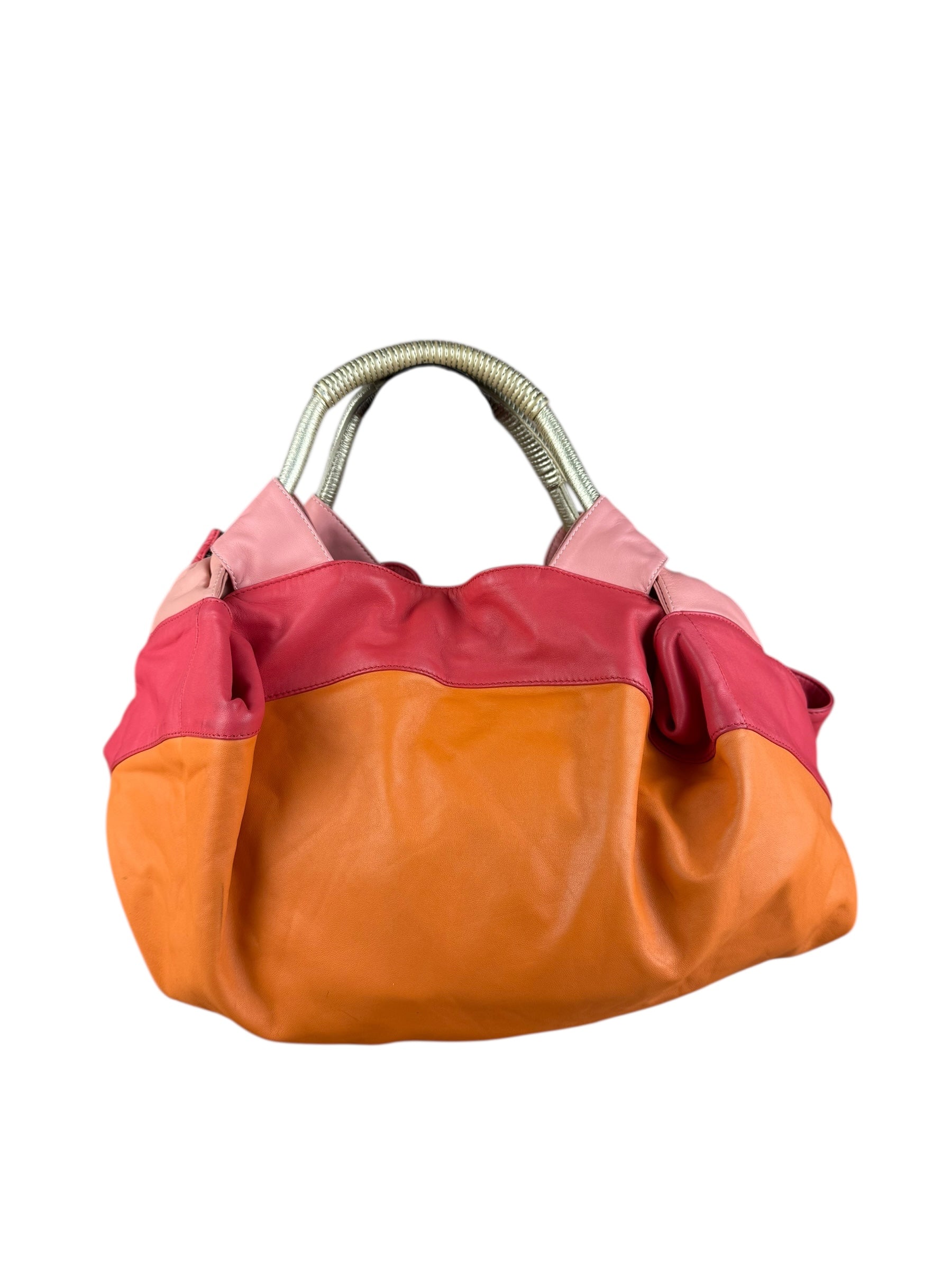 Loewe Leather Nappa Aire Handbag Orange/Pink