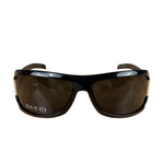 Gucci Black GG.15.1/N/S Black Injection-Frame Shield Sunglasses