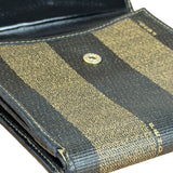 Fendi Vintage Striped Pequin Wallet