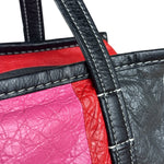 Balenciaga Multi-Color Vertical Stripe Bazar Shopper Two-Way Bag
