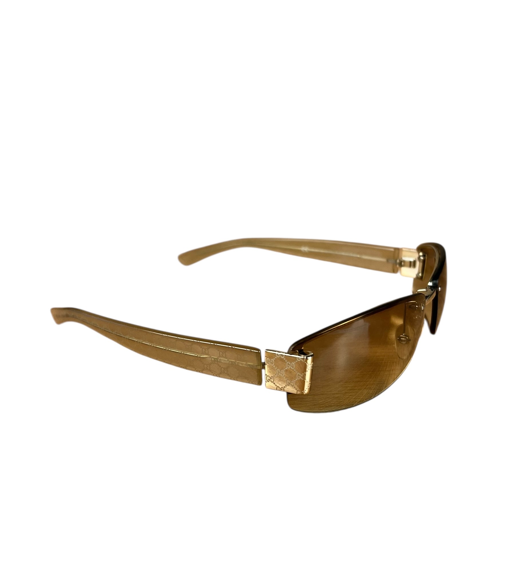 Gucci Vintage GG Web Tinted Sunglasses