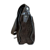 John Varvatos Suede Messenger Bag