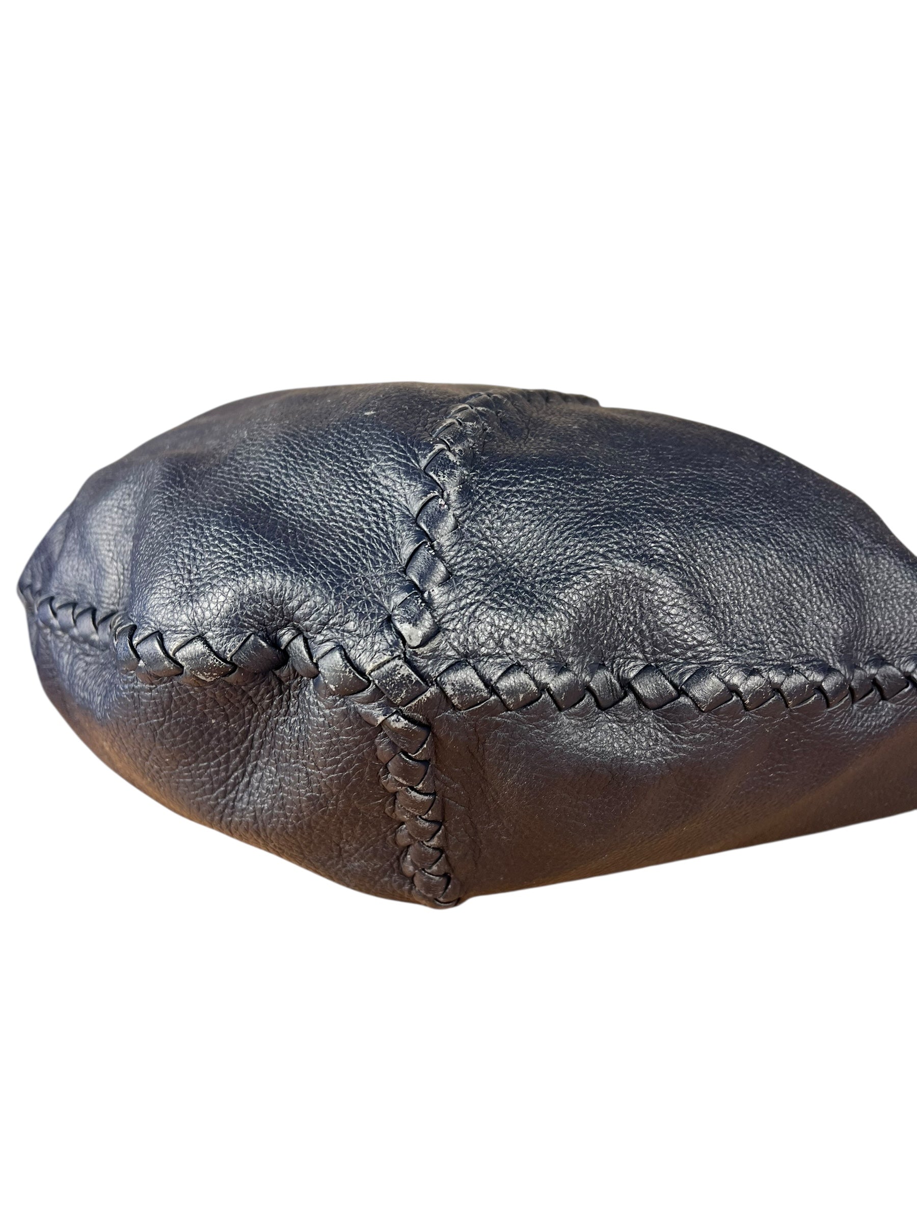 Bottega Veneta Blue Intrecciato Hobo Shoulder Bag