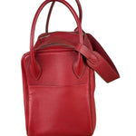 Hermes Rouge Clemence Leather Lindy 34