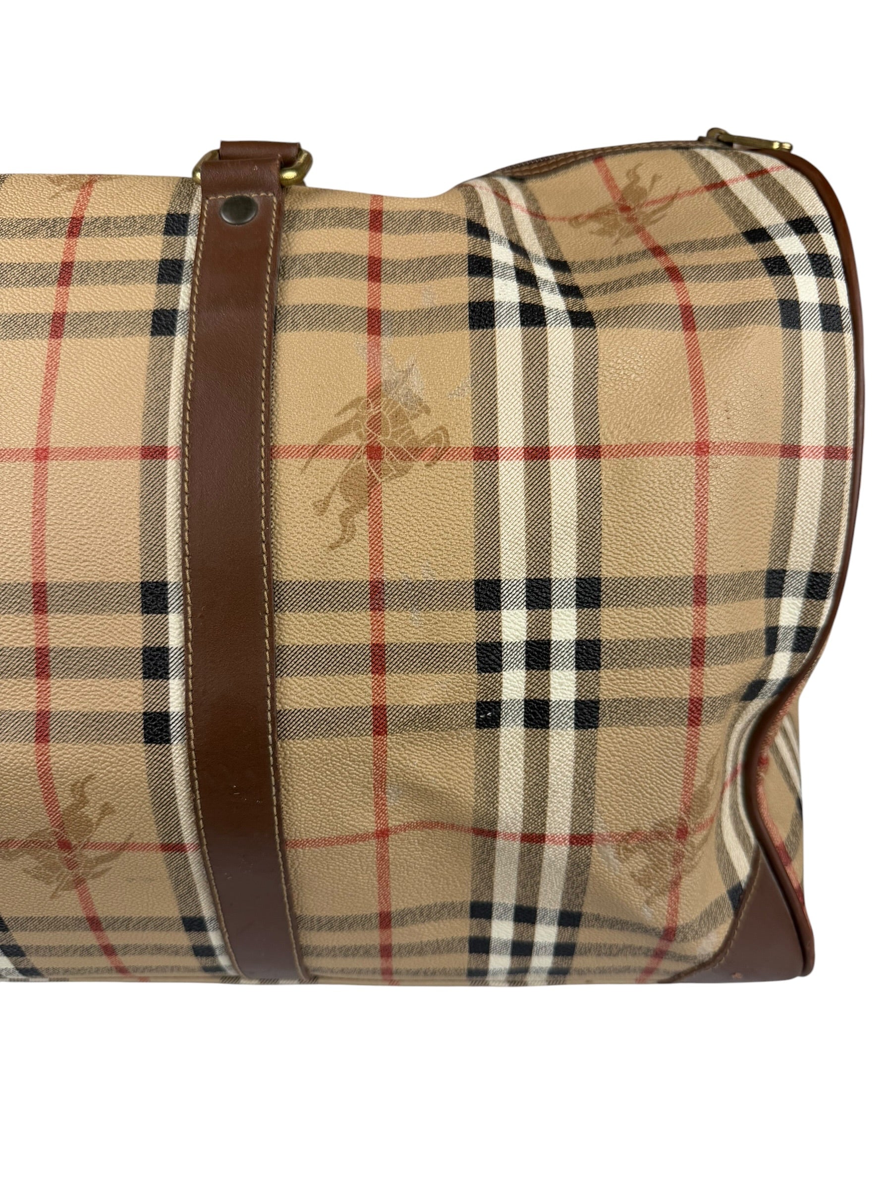 Burberry Vintage House Check Duffel Bag